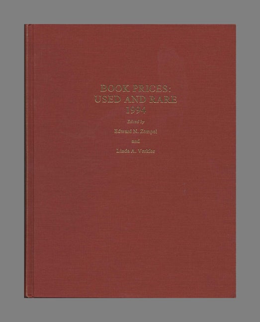 Book #70036 Book Prices: Used and Rare, 1994 - 1st Edition/1st Printing. Edward N. Zempel, Linda A. Verkler.