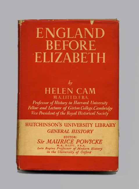 Book #70396 England before Elizabeth. Helen Cam.